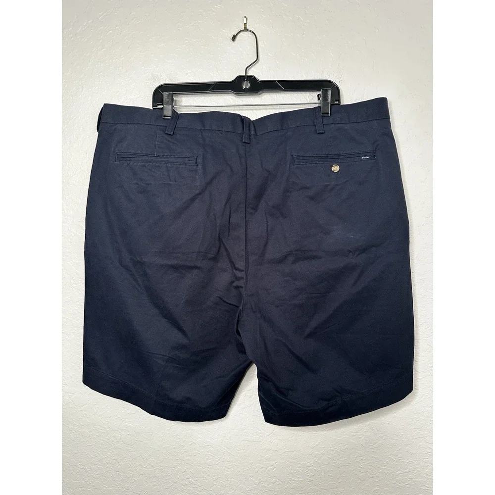 Polo Ralph Lauren  Navy Blue Stretch Classic Fit Chino Shorts Pockets